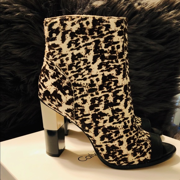 Calvin Klein Leopard Print Bootie (New/Never Worn) - Picture 5 of 5